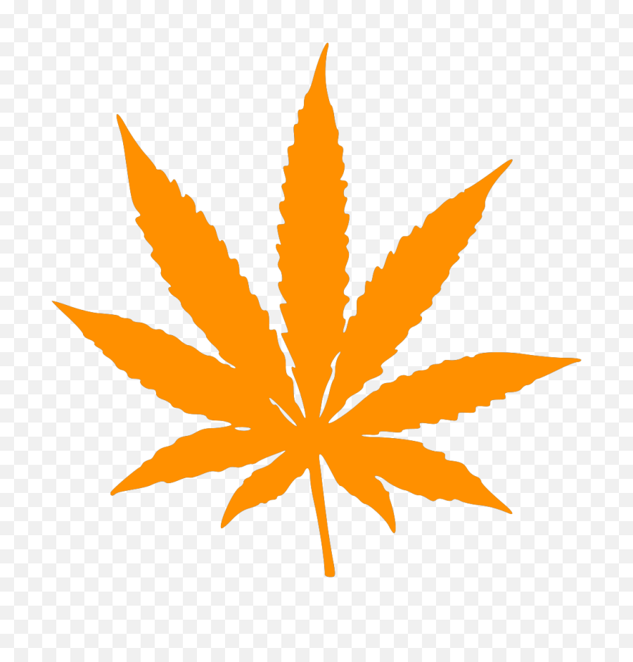 Weed Png Files Clipart - Orange Marijuana Leaf,Weed Png