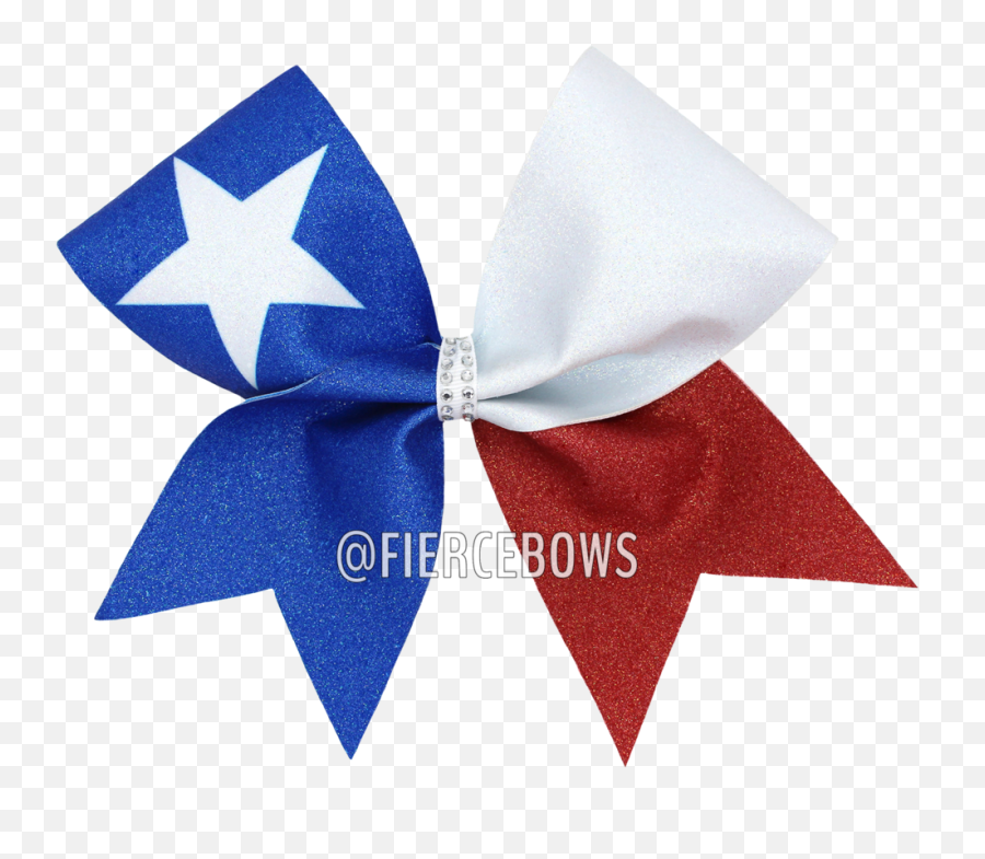 Texas Flag Bow U2013 Fierce Bows - Satin Png,Texas Flag Png