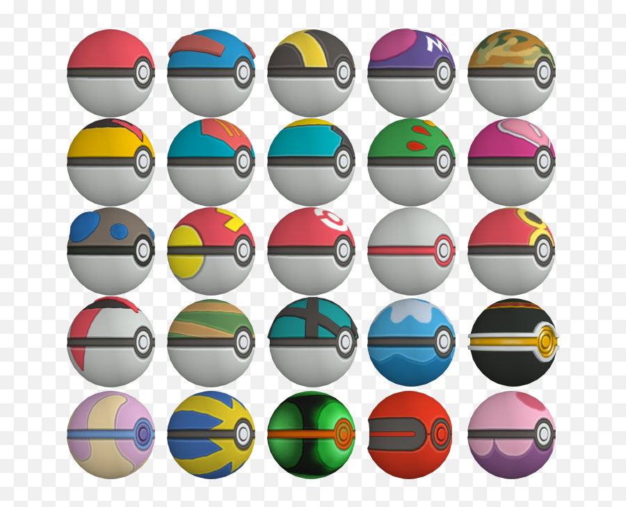 3ds - Pokémon X Y Poké Balls The Models Resource Pokeball Models Png,Pokemon Ball Png