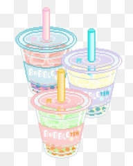 Download Boba Sticker - Aesthetic Pastel Bubble Tea Full Aesthetic Boba Transparent Png,Boba Png