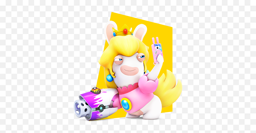 Mario Rabbids Kingdom Battle Characters Ubisoft Ca - Mario Rabbids Kingdom Battle Rabbid Peach Png,Yoshi Icon