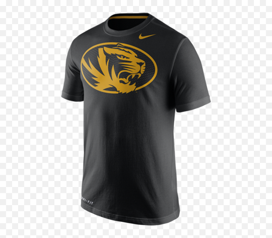 Nike Missouri Tigers Black Dri - Fit Travel Short Sleeve T Shirt 12514349 Black And White Png,Nike Icon Mesh Shorts