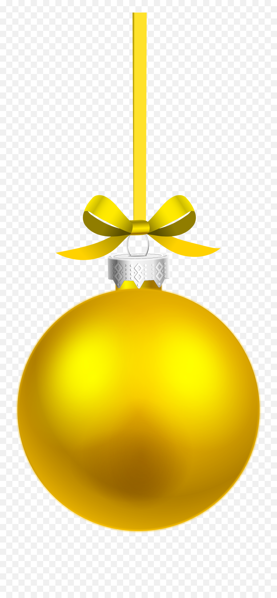 Yellow Christmas Ornaments Vector Png 46356 - Free Icons Yellow Christmas Ball Png,Ornaments Png