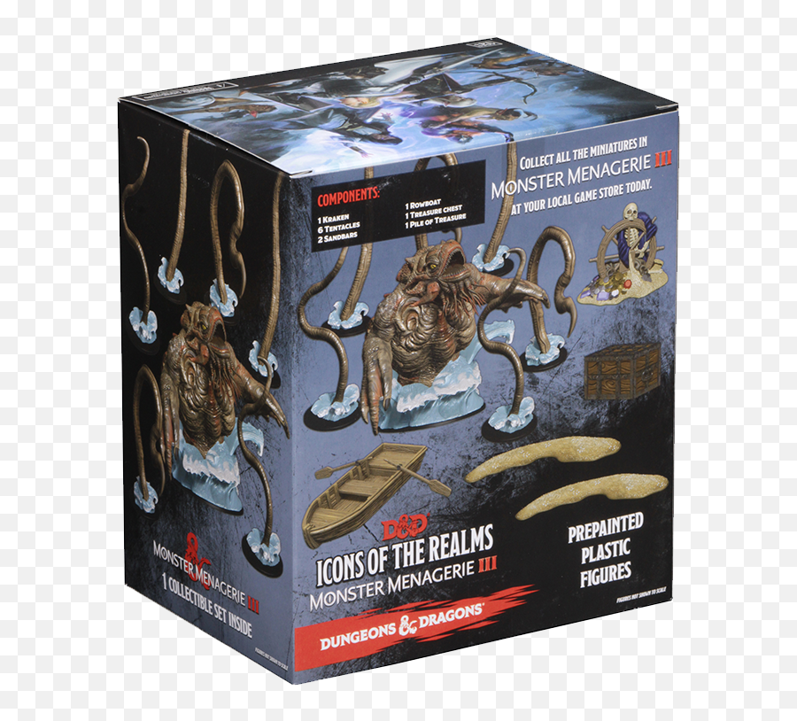 Du0026d Icons Of The Realms Monster Menagerie 3 Case Incentive - Kraken And Islands Velociraptor Png,Gloomhaven Icon