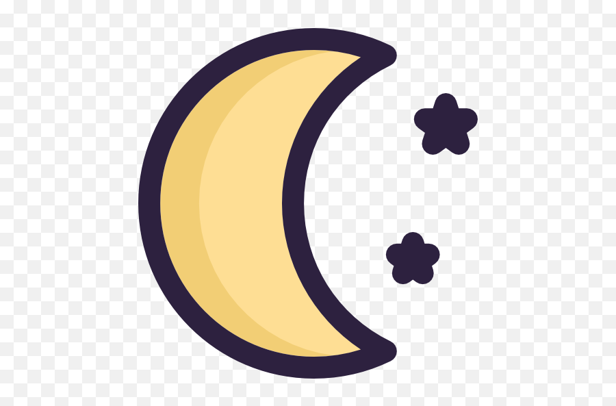 Moon Weather Starry Astronomy Night Stars Icon - Moon Flaticon Png,Moon And Star Icon