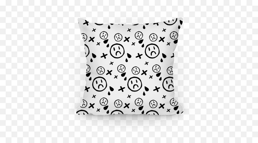 Emo Pattern White Pillows Lookhuman - Emo Iphone 11 Cases Png,Emo Icon