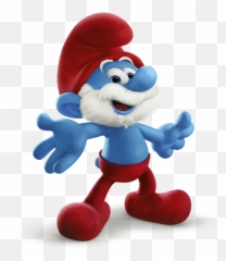 Smurf Png Transparent Images Papa - Smurfs The Lost Village Characters,Smurfs Png