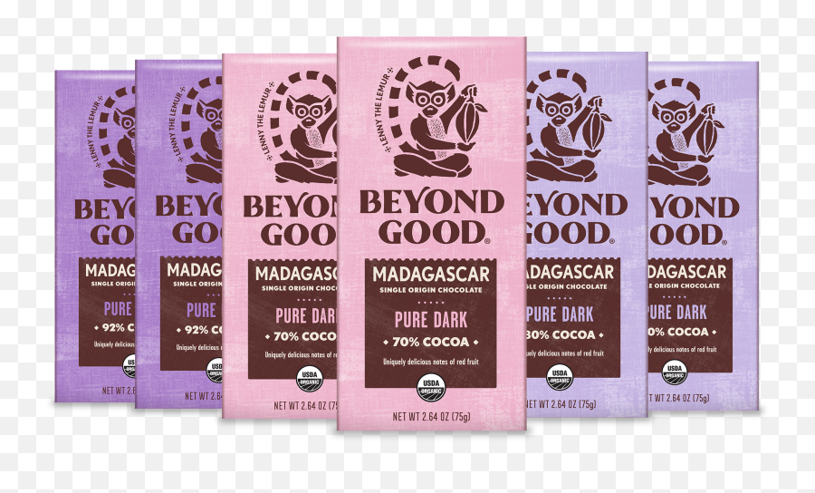 Pure Dark Single Origin Madagascar Chocolate Set U2014 Beyond Good Png Lenny Icon