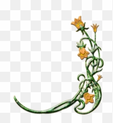 Ivy Corner Frame Png - Flowers For Funeral Program,Ivy Png
