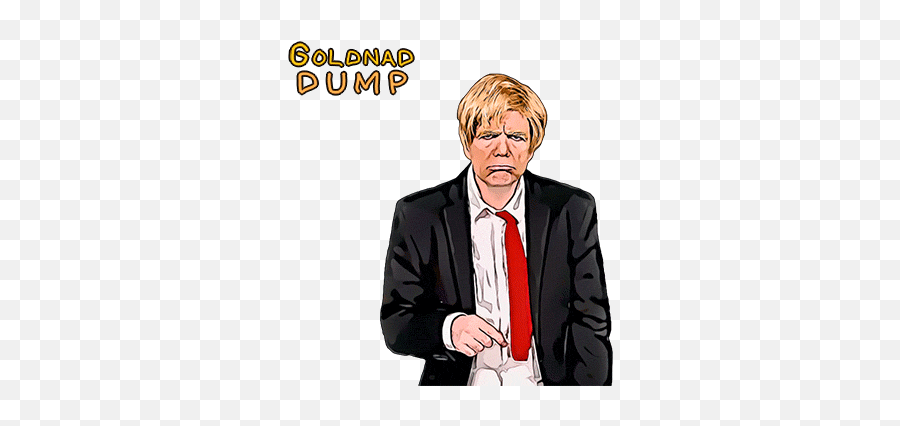 Goldnad Dump Donald Trump Sticker - Goldnad Dump Donald Tuxedo Png,Donald Trump Icon