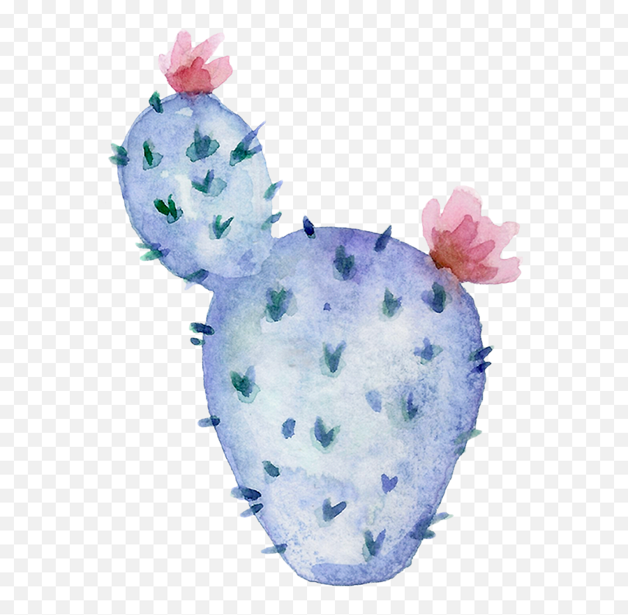 Watercolor Cactus Shape - Photos By Canva Stuffed Toy Png,Watercolor ...