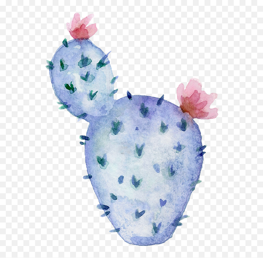 Watercolor Cactus Shape - Photos By Canva Stuffed Toy Png,Watercolor Cactus Png