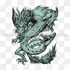 Serpent Dragon Production Ready Artwork For T - Shirt Printing png