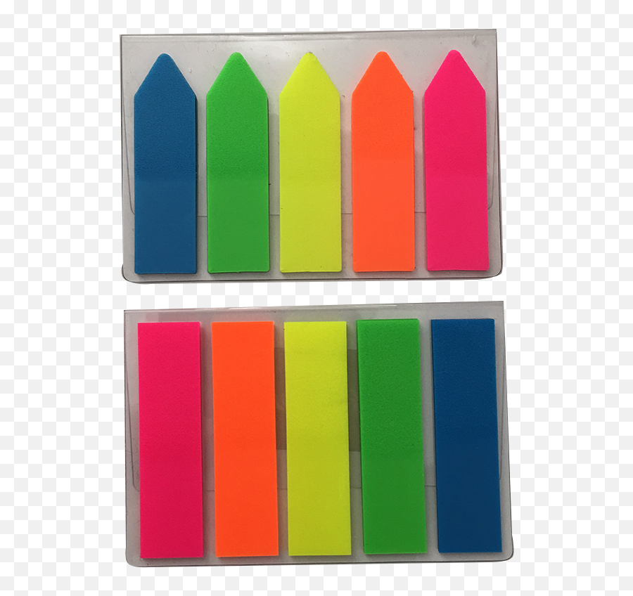 5 Sets Of 100 Pcs Neon Color Page Marker Fluorescent Index Labeltransparent Tabs Flags Stickers - Buy Index Tabs Transparentfilm Index Sticky Picket Fence Png,Transparent Sticky Notes