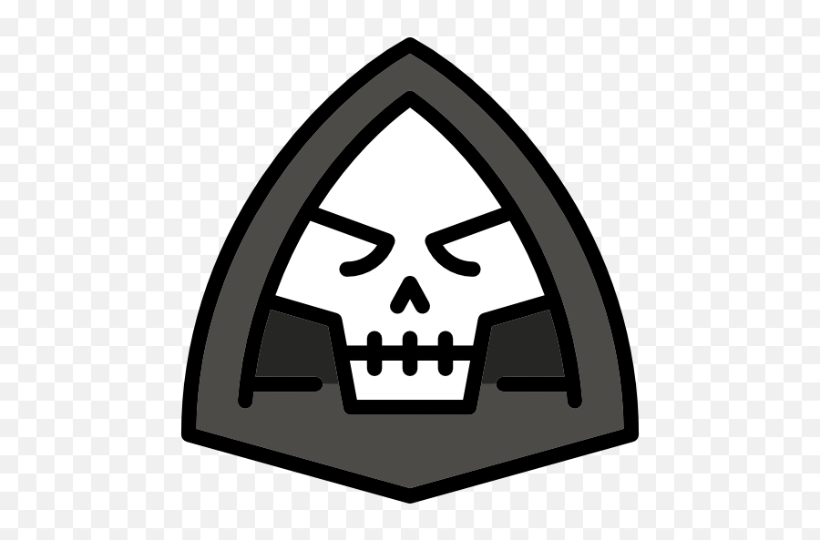 Horror Icon Symbol Black And White Headgear For - Hooded Skull Icon Png,Slasher Icon