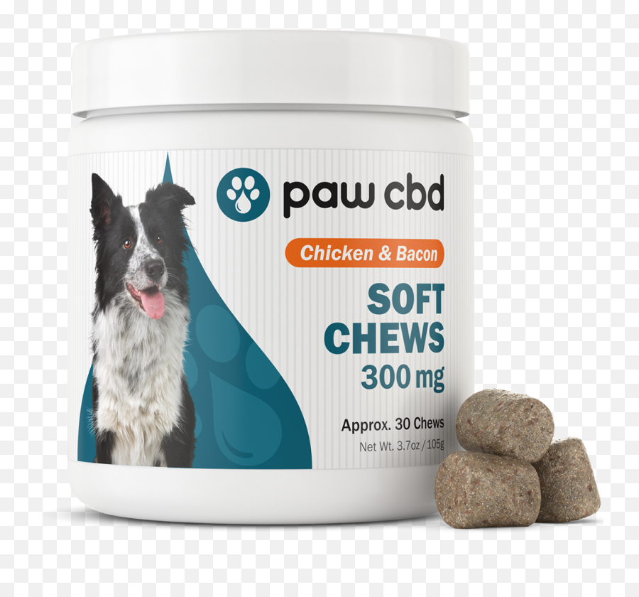 Pet Cbd Soft Chews For Dogs - Chicken U0026 Bacon 300 Mg 30 Paw Cbd Soft Chews For Dogs Png,Icon Border Collies