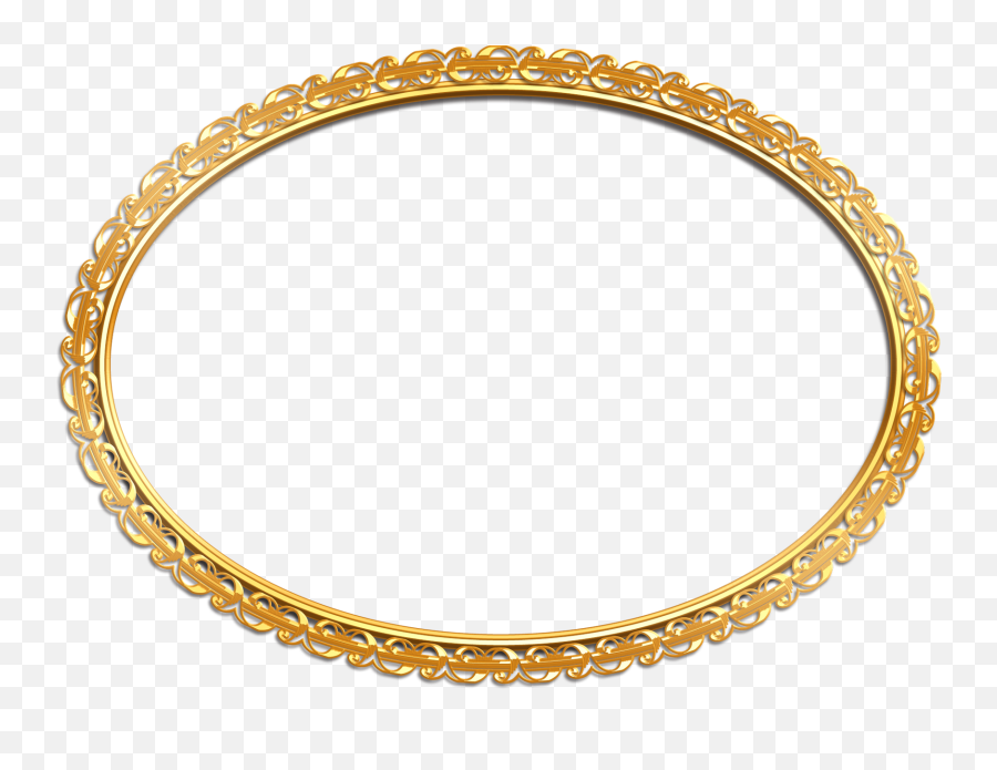 Golden Oval Frame PNG Transparent Images Free Download, Vector Files