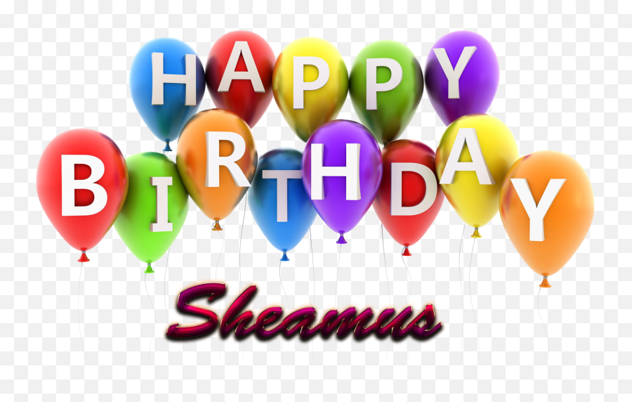 Sheamus Happy Birthday Balloons Name Png - Happy Birthday Salman Name,Sheamus Png