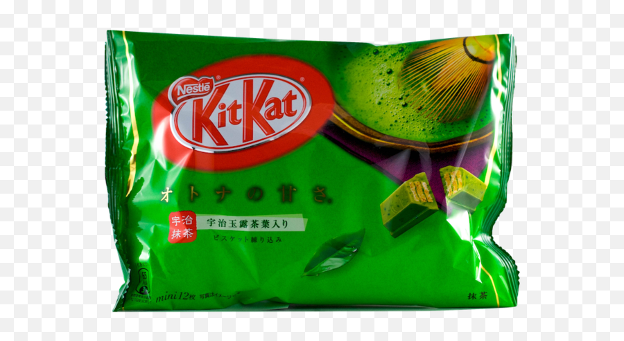 Green Tea Kit Kat Transparent Png - Kit Kat Mini Strawberry,Kit Kat Png