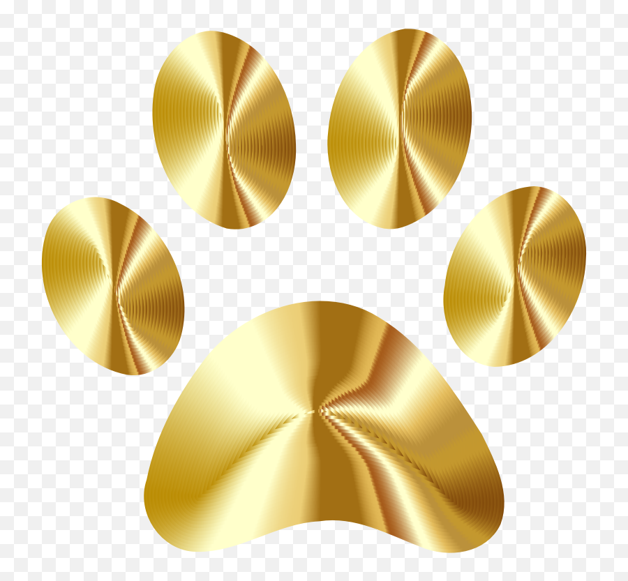 Download Free Png Paw Print Gold - Dlpngcom Gold Paw Print Clip Art,Paw Print Png