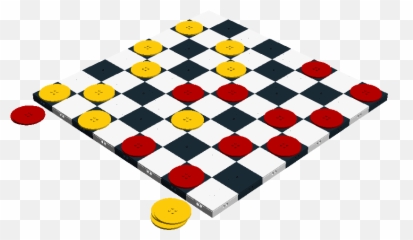 Checkers Lego Png Image - Thin Chess Board