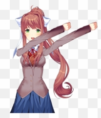 Png Ddlc Image Royalty Free Download - Doki Doki Literature Club Monika,Monika Png