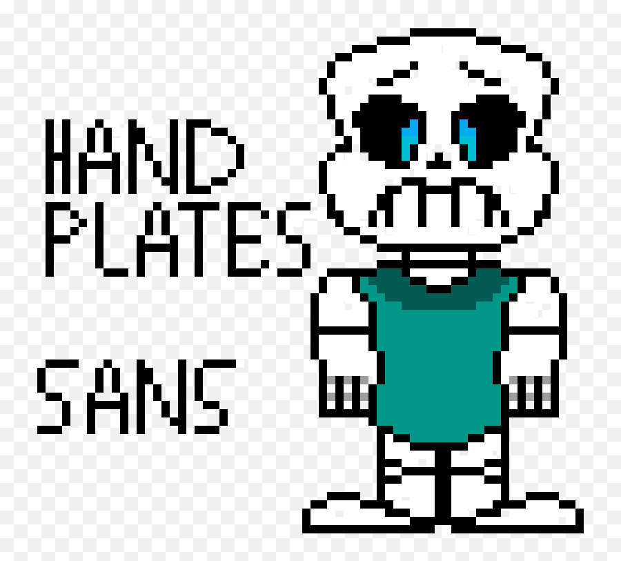 Pixilart - Handplates Sans Sprite By Anonymous Clip Art Png,Sans Sprite Png