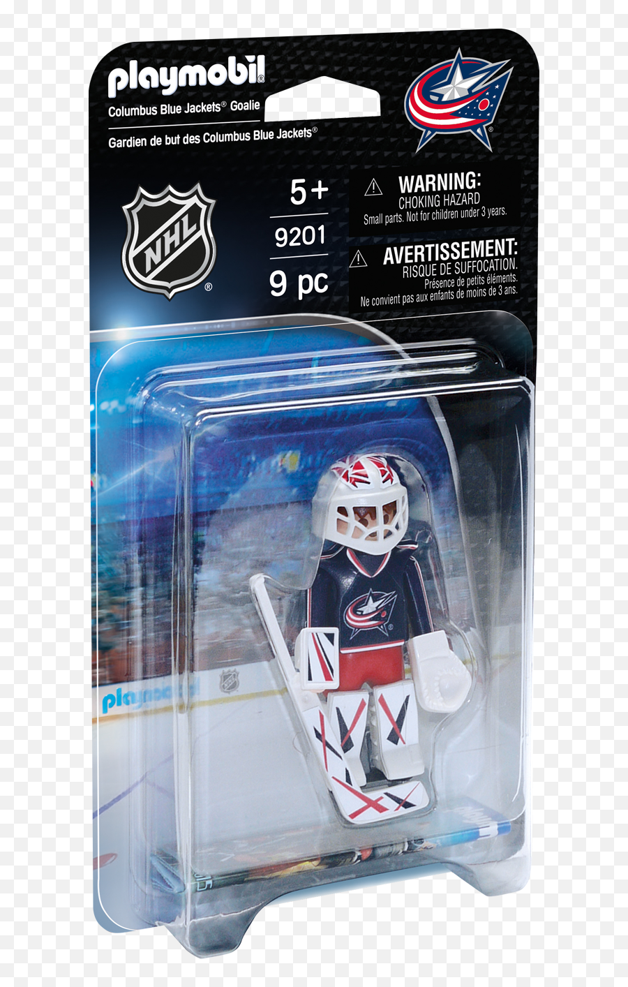 Nhl Columbus Blue Jackets Goalie - Playmobil Nhl Player Png,Columbus Blue Jackets Logo Png