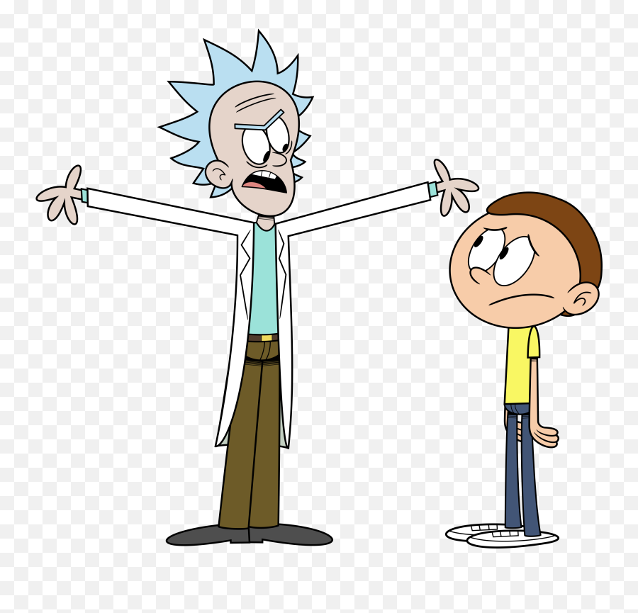 Morty Head Png - Rick And Morty Loud House 2390499 Vippng Loud House Lincoln Loud And Luna,Rick And Morty Logo Png