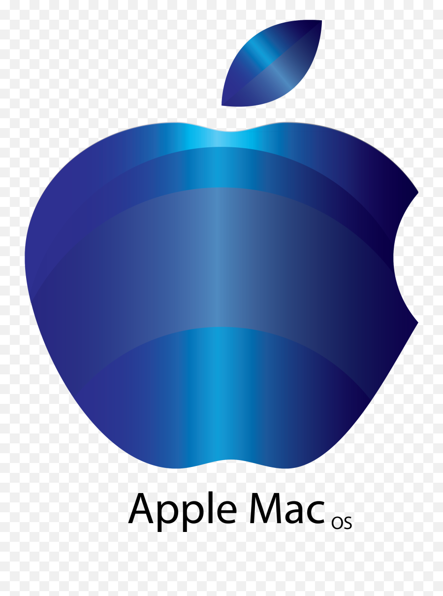 Blue Apple Mac Logo - Graphic Design Png,Mac Os Logo