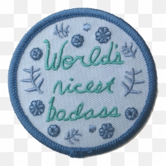 Blue Green Patch Worldu0027s Nicest Badass Polyvore Moodboard - Blue Aesthetic Moodboard Png,Badass Png