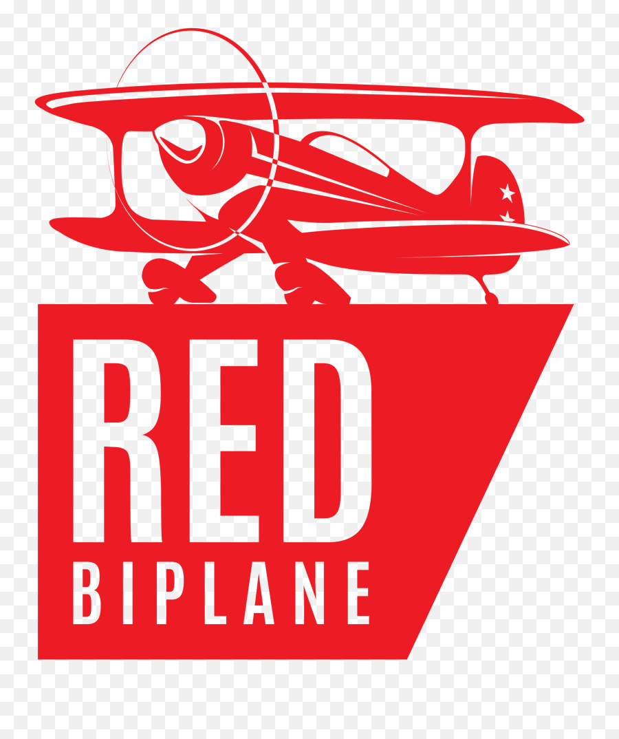 Red Biplane Digital Marketing - Vector Graphics Png,Biplane Png