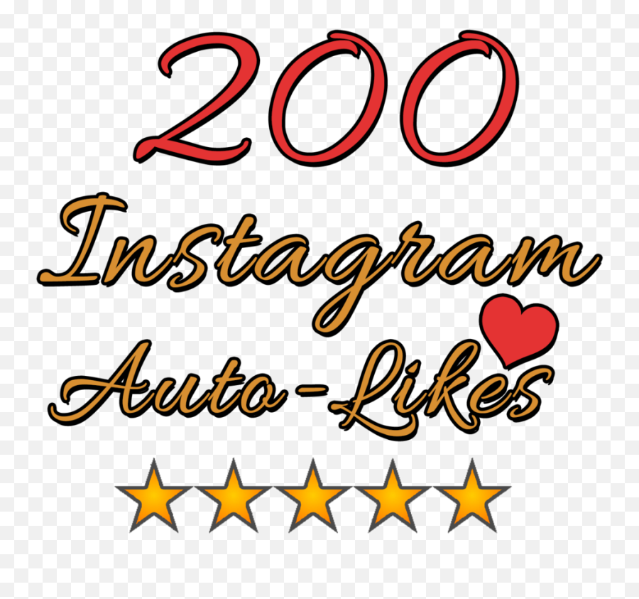Download 200 Instagram Auto Likes Per Post - Instagram 4 And A Half Stars Png,Instagram Post Png