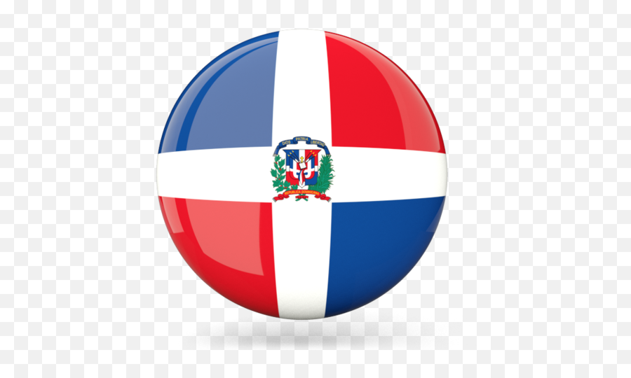 Dominican Republic Flag Circle Clipart - Dominican Republic Flag Icon Png,Dominican Flag Png