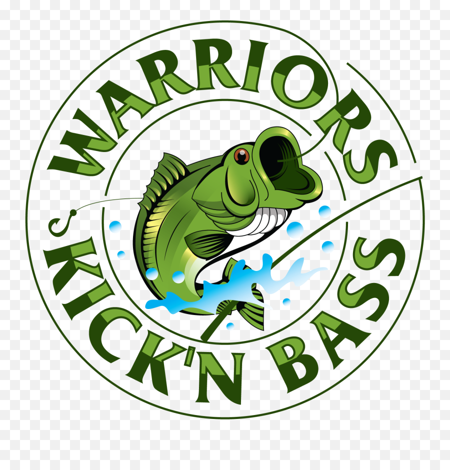 Warriors Kickn Bass Ice Fishing - Contest Fishing Png,Bass Fish Logo