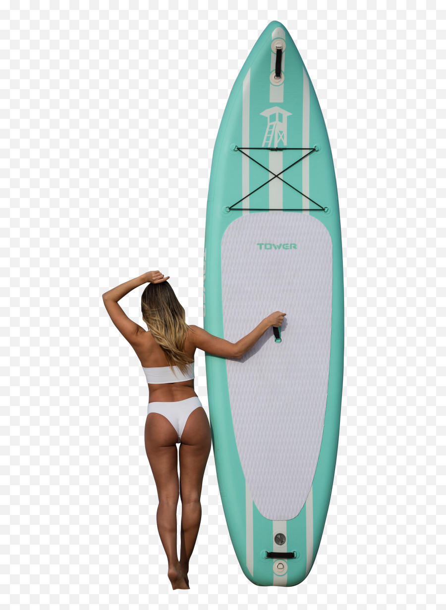 Woman In White Bikini Holding Surfboard Transparent - Haydenshapes Surfboards Png,Surf Board Png