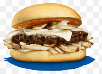 Whiskey Onions U0026 Mushroom Burger Ball Park Brand - Mushroom Burger Png,Hamburgers Png