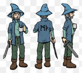 Wizard Hat - Model HD Png Download Original Character Turnaround Sheet