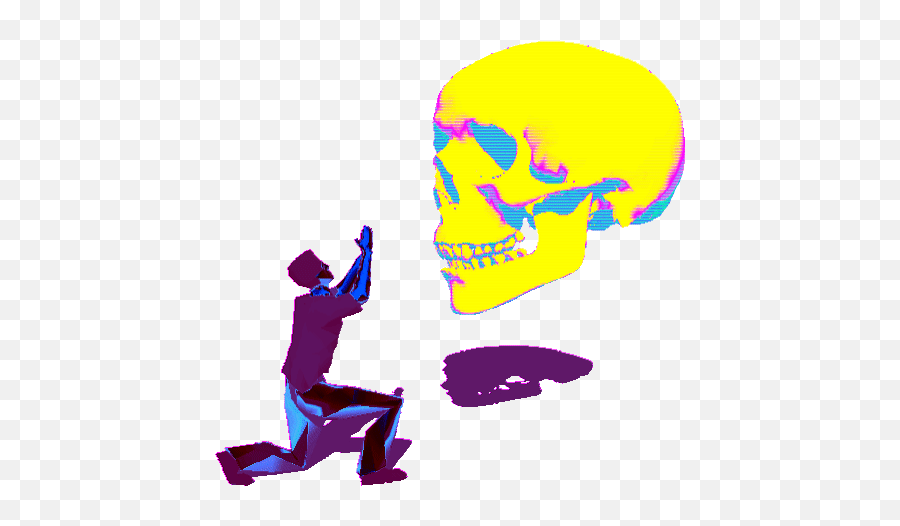 Top Human Skull Stickers For Android U0026 Ios Gfycat - Transparent Trippy Skull Gif Png,Skulls Transparent