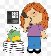 Student Phone Clipart Transparent Png - My Cute Graphics