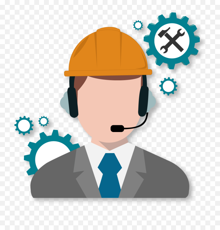 Download Hd Tech - Support Cartoon Transparent Png Image Worker,Tech Support Png