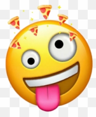 Crazy Sticker By Stranger Things - Crazy Face Emoji png
