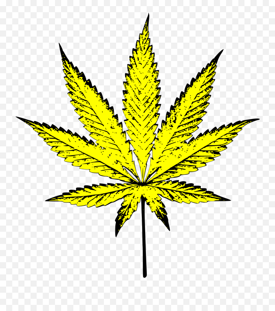Weed Clip Art - Yellow Weed Leaf Png,Weed Png
