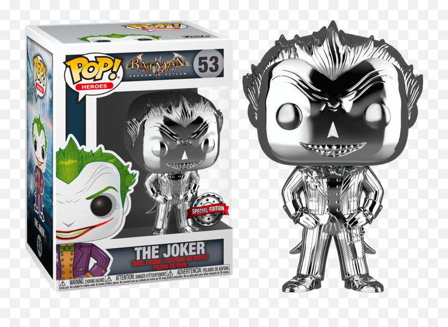 Exclusive Vinyl - Chrome Joker Funko Pop Png,Scary Chrome Icon Png