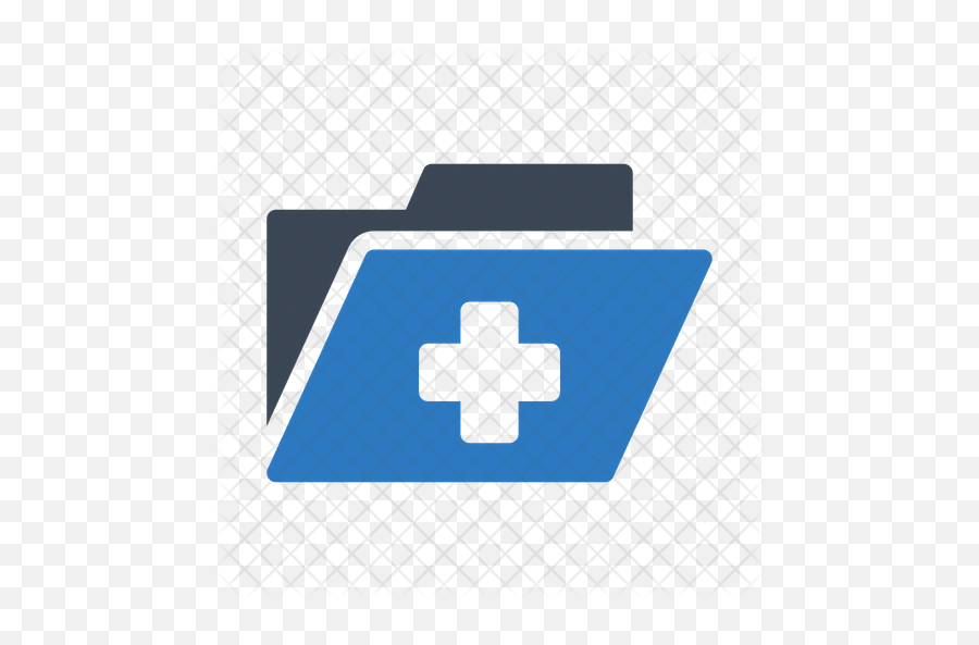 Medical Folder Icon - Golden Cross Png,Blue File Folders For Winows Icon