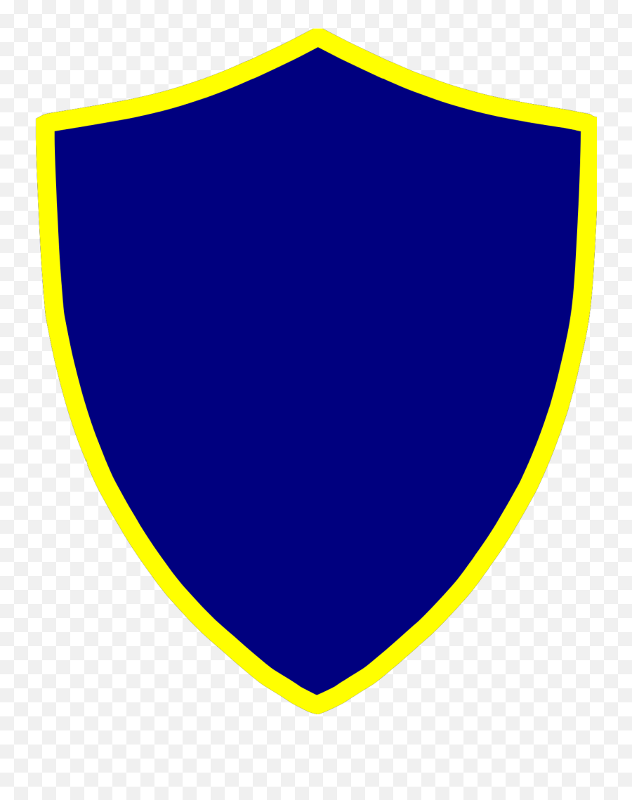 Blue And Yellow Shield Svg Vector - Vertical Png,What Is The Blue And Gold Shield On Icon
