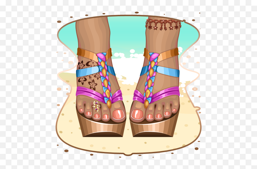 Amazoncom Hot Beach Sandals Apps U0026 Games - For Women Png,Sandal Icon