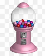 Download Pink - Bubble Gum Machine Transparent Clipart Bubble Gum Machine Pink Png,Bubblegum Png