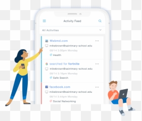 App For Parents To View And Manage School Device Activity - Smartphone png