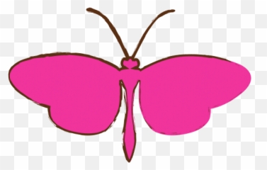 Pink Butterfly - Canva Girly png